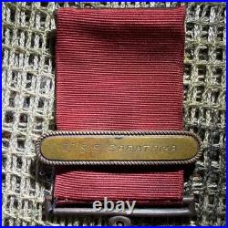 1924 United States Navy Good Conduct Medal Named USS Saratoga CSC#62877