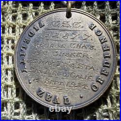 1924 United States Navy Good Conduct Medal Named USS Saratoga CSC#62877