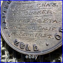 1924 United States Navy Good Conduct Medal Named USS Saratoga CSC#62877