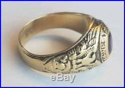 1924 West Point Academy Class Ring, Bailey Banks & Biddle 14k Gold BB&B size 6.5