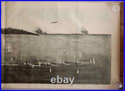 1925 Imperial Japanese Navy Modern Naval Battle Concept Poster with Explanatory