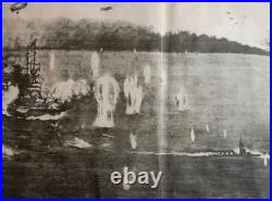 1925 Imperial Japanese Navy Modern Naval Battle Concept Poster with Explanatory