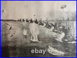 1925 Imperial Japanese Navy Modern Naval Battle Concept Poster with Explanatory