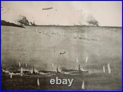 1925 Imperial Japanese Navy Modern Naval Battle Concept Poster with Explanatory