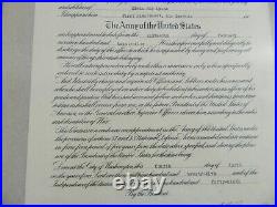 1925 US Army Officer Reserve Corps Certificate 1st LT Air Services Signed AGO