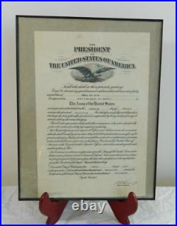 1925 US Army Officer Reserve Corps Certificate 1st LT Air Services Signed AGO