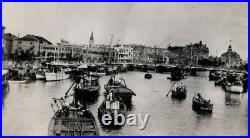 1926 Boats Launches Whangpoo River Shanghai China US Sailor Yangtze Photo #7K