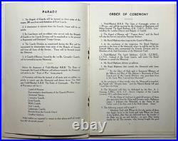 1926 Guards Division Memorial Programme Horse Guards Parade London Connaught Wwi