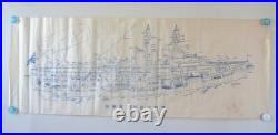 1926 Imperial Japanese Navy Battleship Cutaway Blueprint by Yushu-kai
