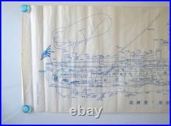 1926 Imperial Japanese Navy Battleship Cutaway Blueprint by Yushu-kai