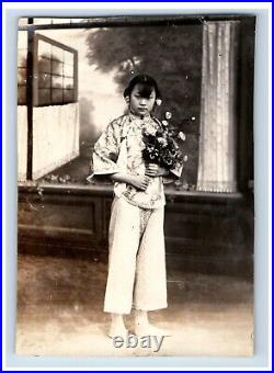 1926 Lovely Young Chinese Brides Chefoo US Sailor Yangtze Photo Lot Of 2 F168