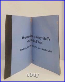 1926 Rare Fort Sam Houston Infantry Staff Org Charts Booklet Functional Basis