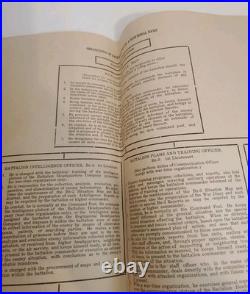 1926 Rare Fort Sam Houston Infantry Staff Org Charts Booklet Functional Basis