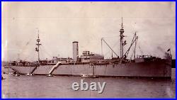 1926 U. S. S. Blackhawk Yangtze River Patrol US Navy Chefoo Harbor Photo #7K