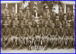 1927 Ft. Clayton Panama Canal Zone 33rd Infantry Yard Long Antique Photograph