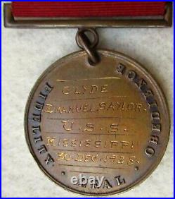 1928 Named Engraved US Navy Good Conduct Medal -Killed in Action Saipan