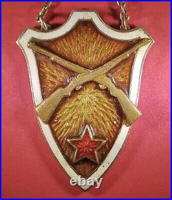 1928 Soviet Rifle Fencing Award Badge? INSCRIBED