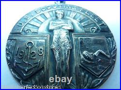 1928 US SCOUTING FLEET Award Medallion BATTLESHIP CHAMPION SWIMMING