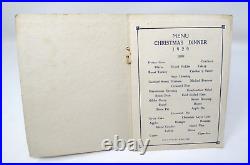 1929 CHRISTMAS Menu TROOP A 1st Cavalry Camp Marfa Texas ARMY NAMES