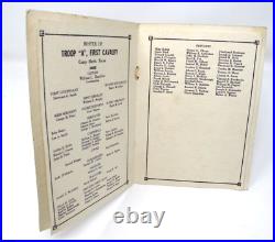 1929 CHRISTMAS Menu TROOP A 1st Cavalry Camp Marfa Texas ARMY NAMES