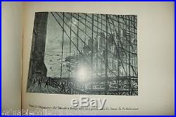 1929 Dettman Artist Art With Zeppelin Lz 127 To America Airship Color Paintings
