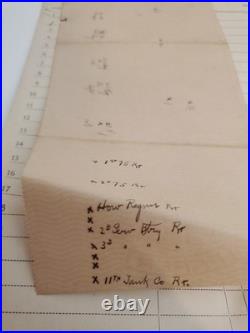 1929 Original Blueprint Schofield Barracks Division Review Field Survey, Hawaii