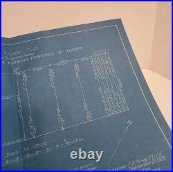 1929 Original Blueprint Schofield Barracks Division Review Field Survey, Hawaii