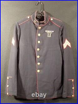 1929 USMC Marine Corps Corporal Dress Uniform, Ribbons, & Award Named Original