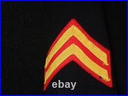 1929 USMC Marine Corps Corporal Dress Uniform, Ribbons, & Award Named Original