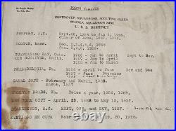 1929 USS Whitney AD-4 Log Robert Dinty Moore Fleet Problem IX Navy Ephemera