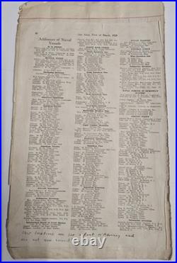 1929 USS Whitney AD-4 Log Robert Dinty Moore Fleet Problem IX Navy Ephemera