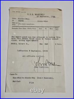 1929 USS Whitney AD-4 Log Robert Dinty Moore Fleet Problem IX Navy Ephemera