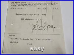 1929 USS Whitney AD-4 Log Robert Dinty Moore Fleet Problem IX Navy Ephemera