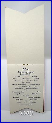 1930 CHRISTMAS Menu TROOP A 1st Cavalry Fort D A Russell Texas ARMY Roste