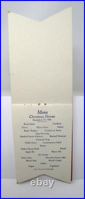 1930 CHRISTMAS Menu TROOP A 1st Cavalry Fort D A Russell Texas ARMY Roste