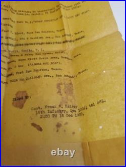 1930 Schofield Barracks Signal Corps Xmas Radio Greetings Docs & 1929 Notice