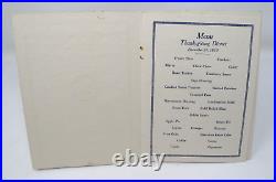 1930 THANKSGIVING Menu TROOP A 1st Cavalry Fort D. A. Russell Texas ARMY NAMES