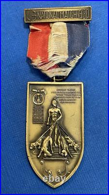 1930 U. S. Military National Match EIC Shooting Competition Medal BB&B Bronze NRA