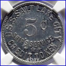 (1930) USS Salt Lake City Ship's Service Token, Navy Cruiser, WW2 Military Utah