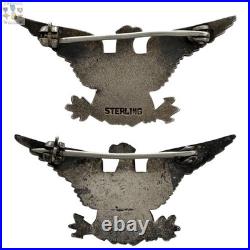 1930's Army Usmc Colonel War Eagles Navy Captain Insignia 1-3/8 X 3/4 Size #02