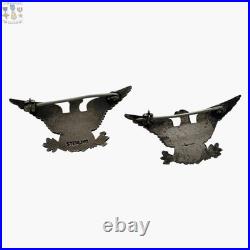 1930's Army Usmc Colonel War Eagles Navy Captain Insignia 1-3/8 X 3/4 Size #02