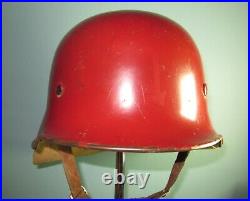 1930's German fire fighter helmet'curved dip' casque casco stahlhelm WW2