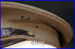 1930's Interwar Era US Army Enlisted Service Visor Hat Cap'Lee F Ridout' Rgt HQ