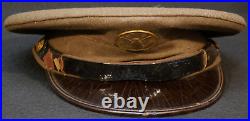 1930's Interwar Era US Army Enlisted Service Visor Hat Cap'Lee F Ridout' Rgt HQ