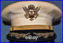 1930's U. S. Army Full Dress Field Grade White Officer's Cap