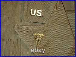 1930's US Army Major Medical Corps Khaki Uniform & Breeches Rare Early Service