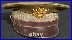1930's US Army Officers Service Visor Hat'Capt. WJ Winter ORD RES' Pre-War, VG+