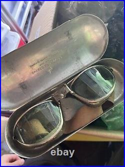 1930s American Optical Company Pilot Goggles in Case