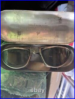 1930s American Optical Company Pilot Goggles in Case