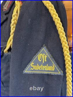 1930s German National Youth Tunic Waistcoat Blue Wool Ost Sudetenland Original